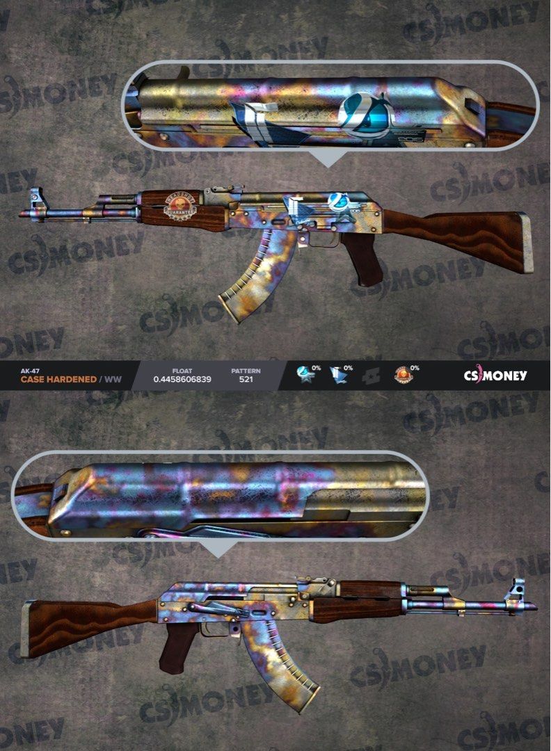 AK47 Case Hardened (wellworn), Video Gaming, Gaming Accessories, In