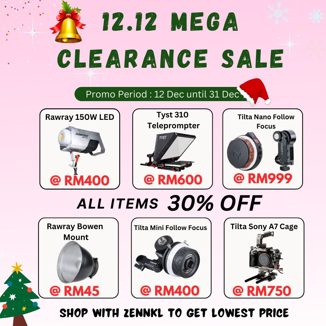 All items with 30 off 12.12 Mega Clearance Sale camera accessories