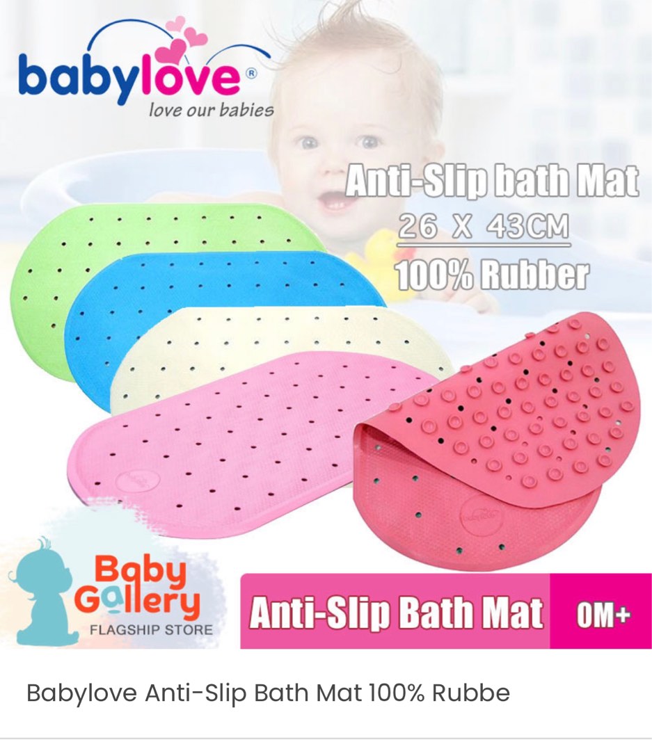 Anti slip bath mat 100 rubber , Babies & Kids, Bathing & Changing