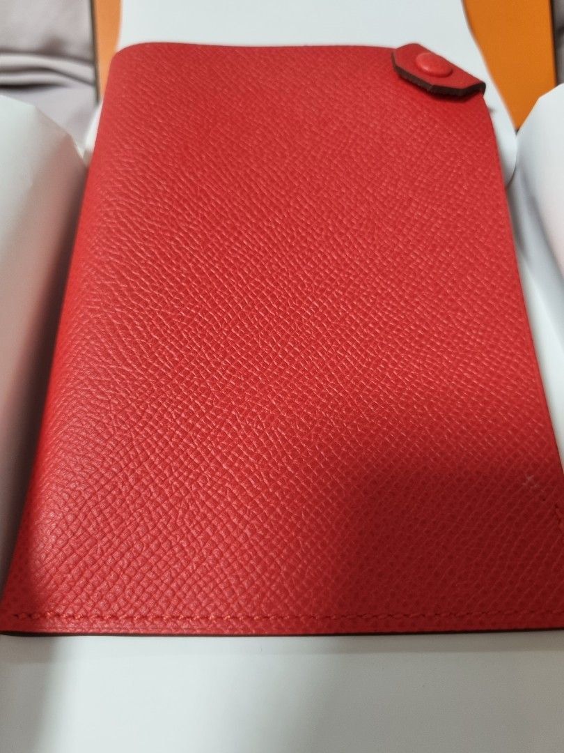 Authentic Hermes Passport Holder, Luxury, Bags & Wallets on Carousell