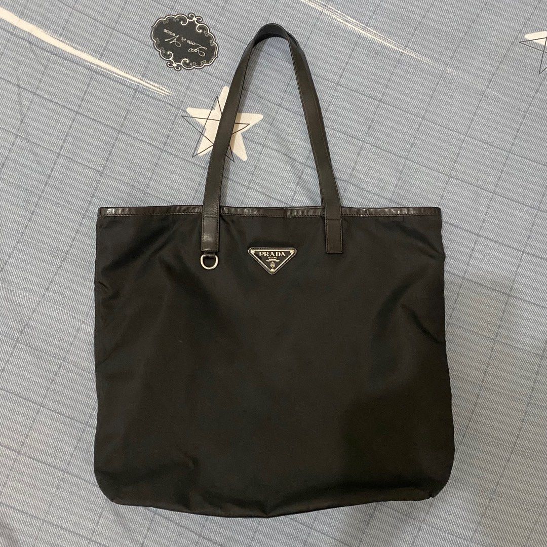 Authentic Preloved Prada Nylon Mini Pochette Shoulder Bag in Black, Luxury,  Bags & Wallets on Carousell