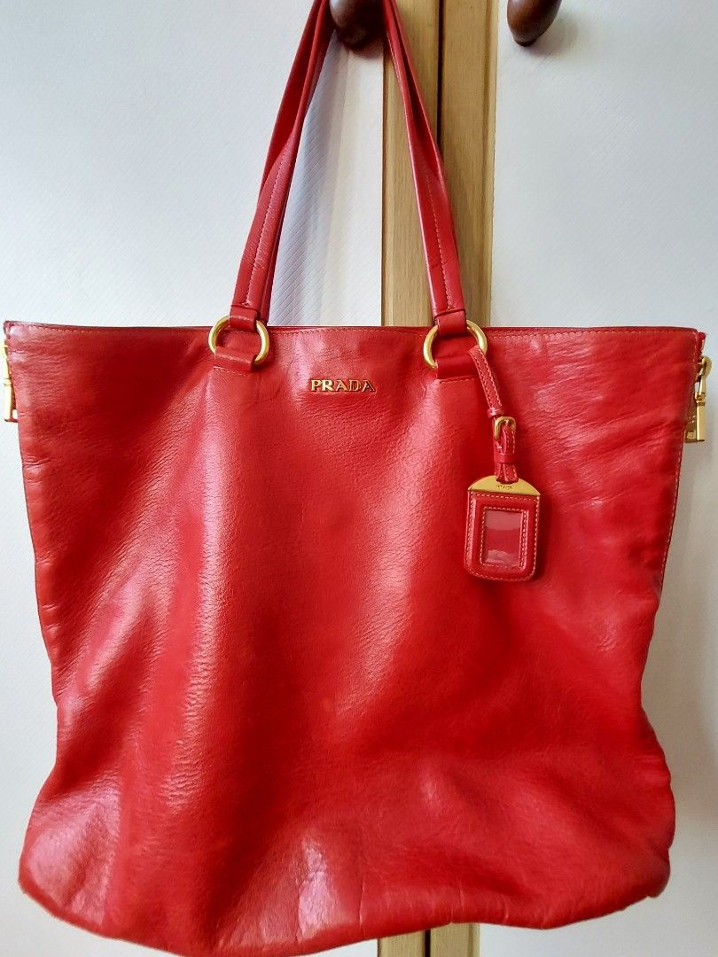 Authentic Prada tote, Luxury, Bags & Wallets on Carousell