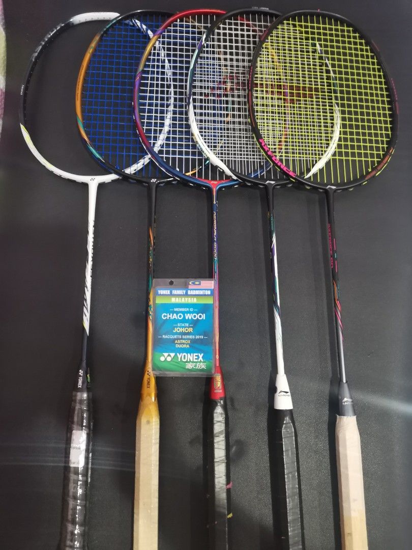 Badminton yonex lining Victor, Sports Equipment, Sports & Games, Racket