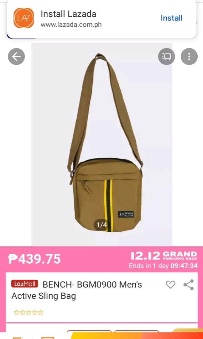 Bench Active Sling Bag For Sale Men s Fashion Bags Sling Bags