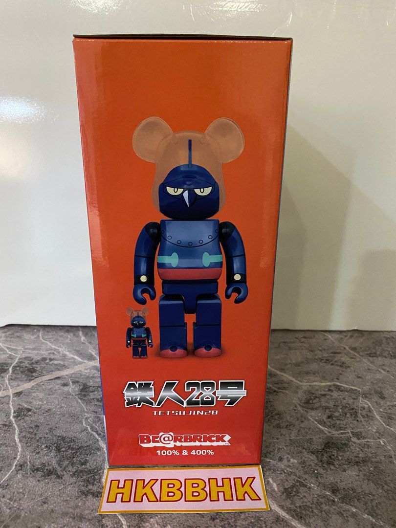 BE@RBRICK 鉄人28号400%+100% 鐵人28號, 興趣及遊戲, 玩具& 遊戲類 