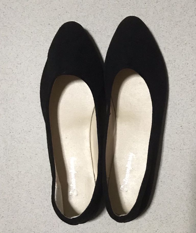 orthopedic black flats