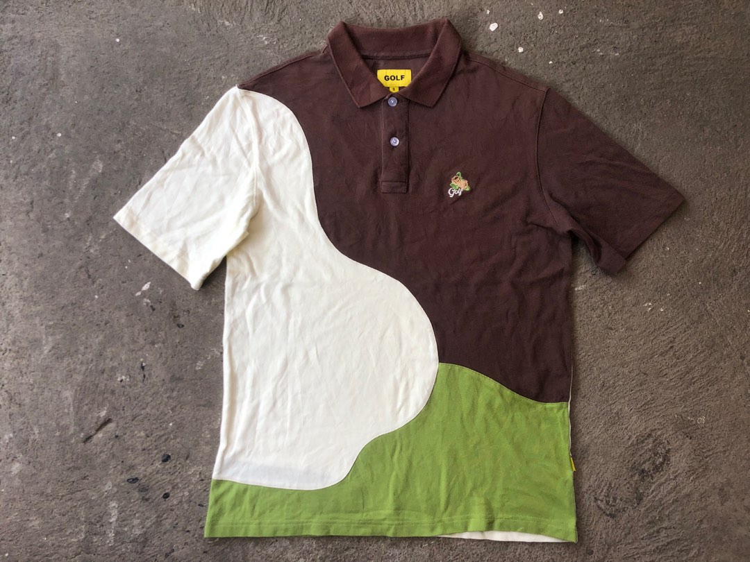 Block Pique Polo Shirt by Golf Wang