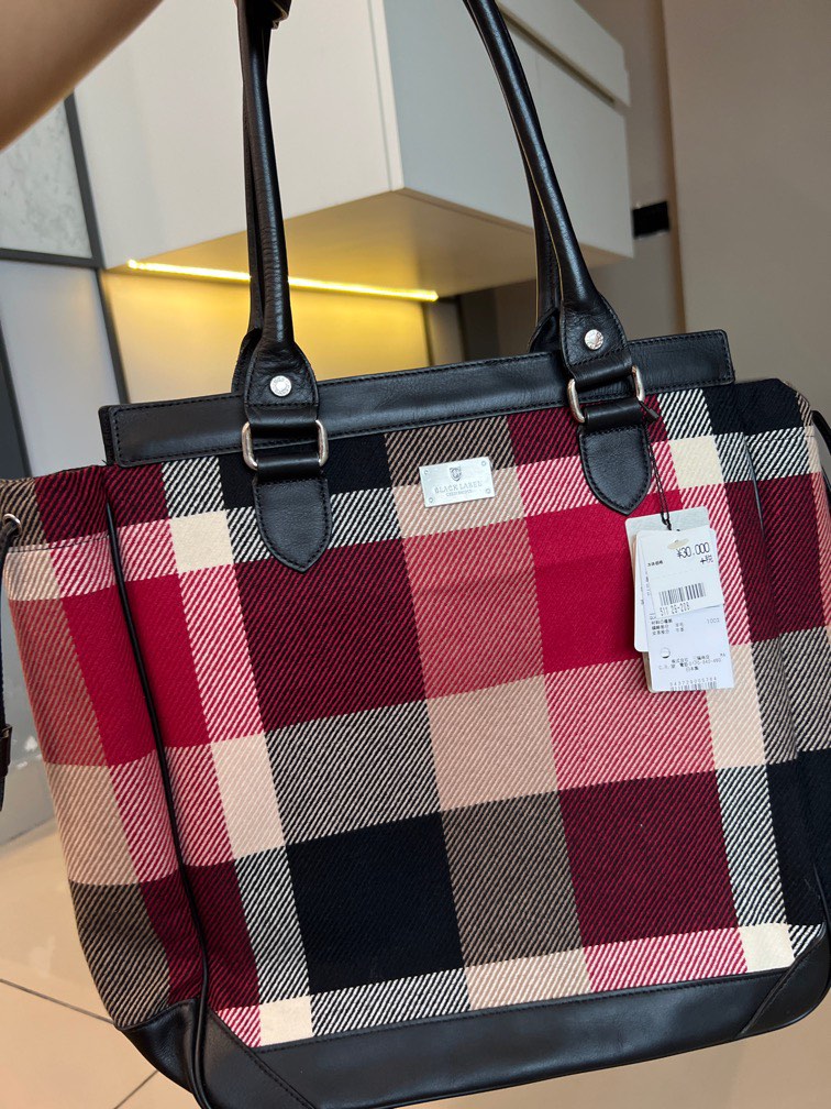 Blue label deals tote bag