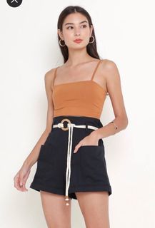 Bnwt Spg Stussy straight cut top in honey brown