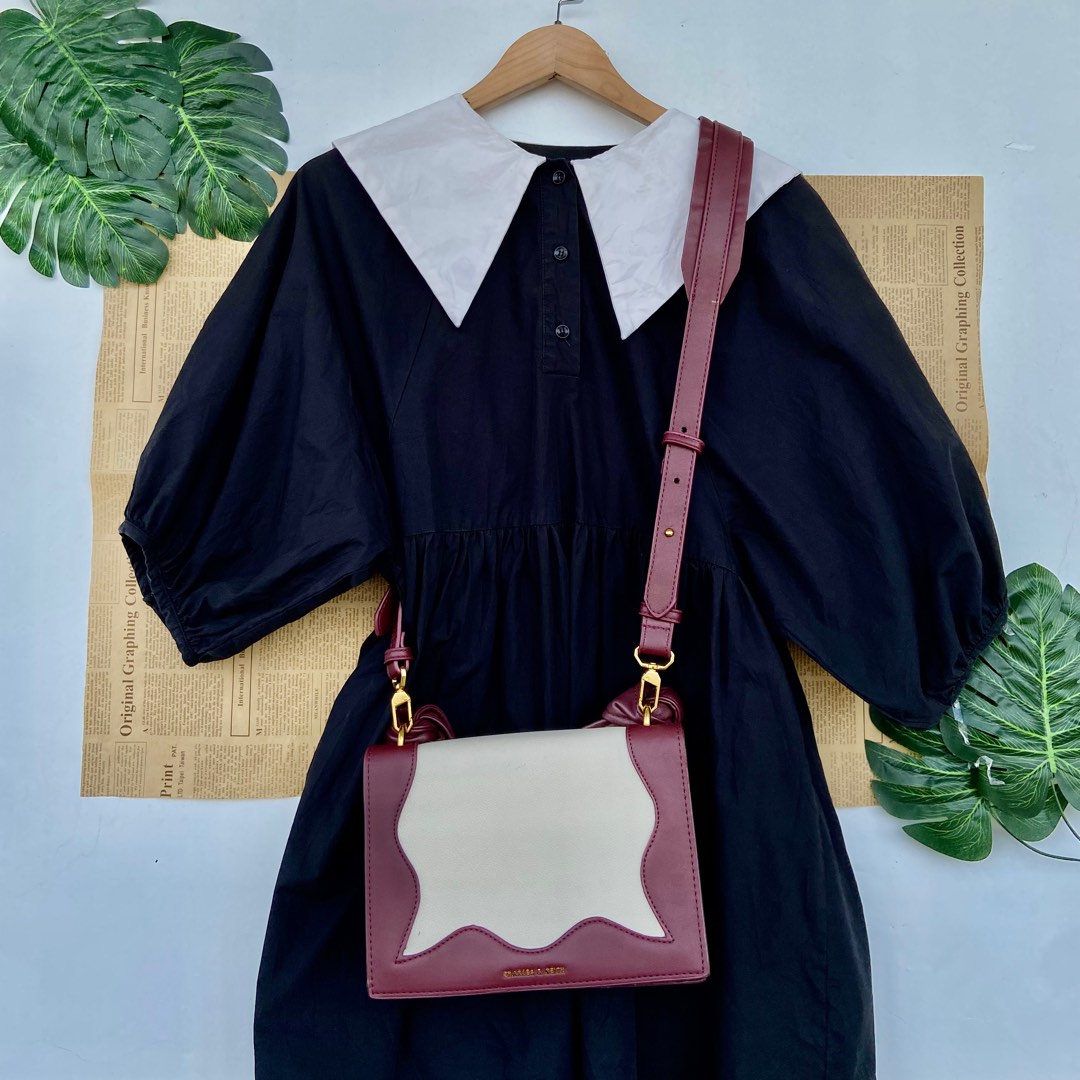 Charles & keith shop knot detail handle bag
