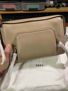 Brand New DKNY Crossbody Bag (Leather; Nude colour)
