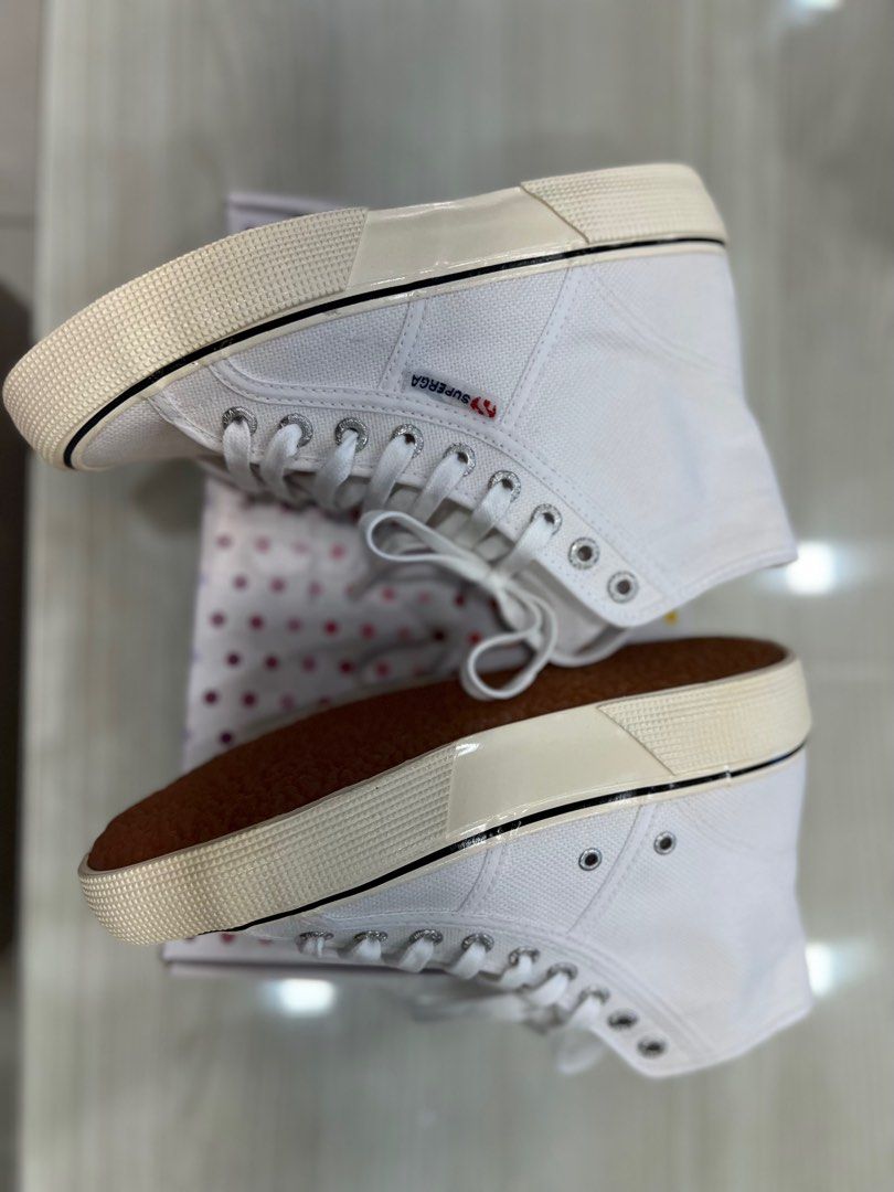 Brand NEW Superga 2494 High Cut Eu 37 white Women s Fashion