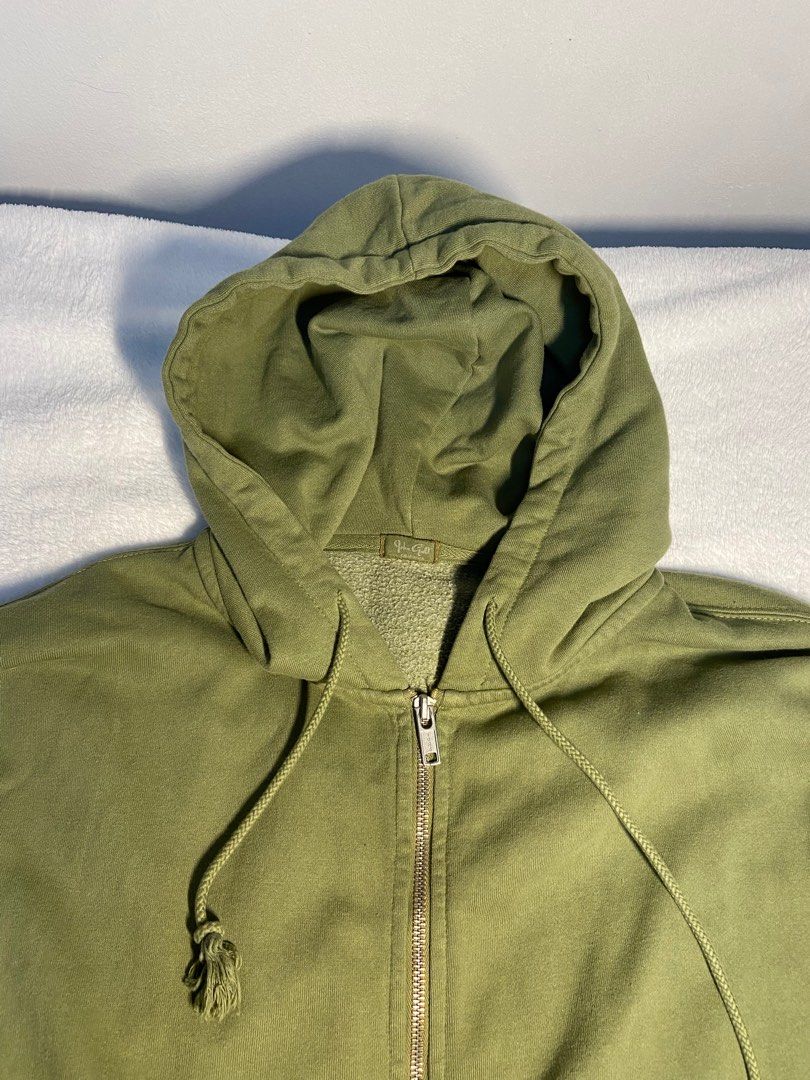 Brandy Melville Matcha Green Christy Hoodie, Women's Fashion, Coats