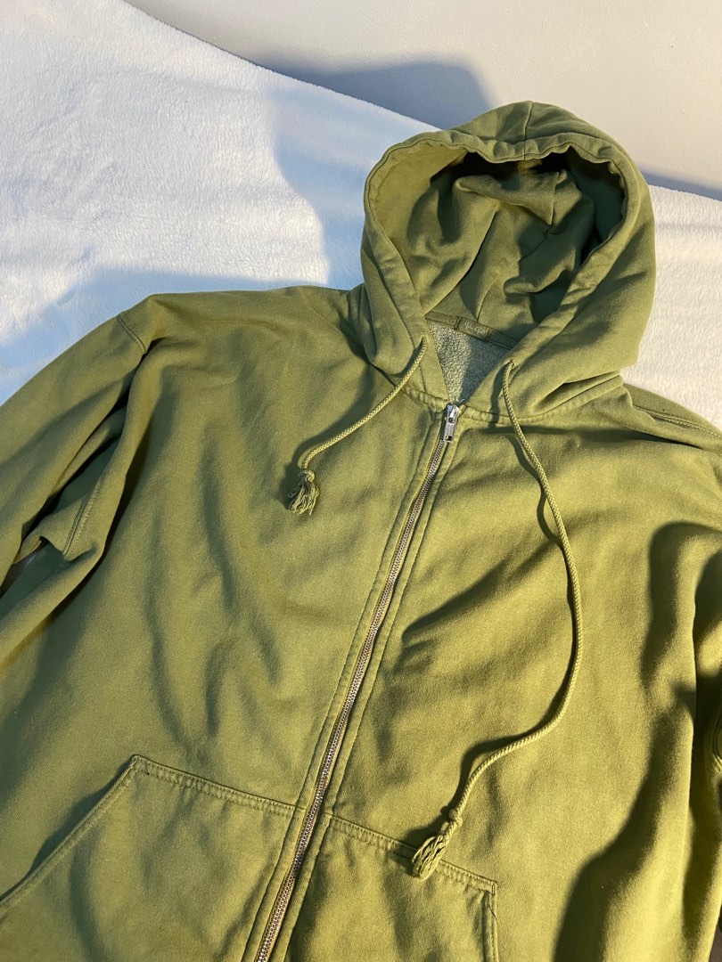 Brandy Melville Matcha Green Christy Hoodie, Women's Fashion, Coats