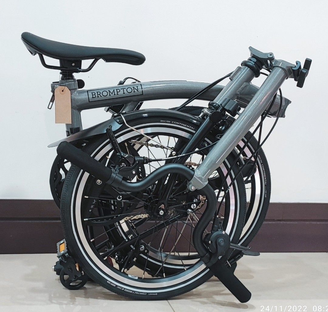 Brompton P Line Urban Storm Grey Metallic (Mid Handlebar