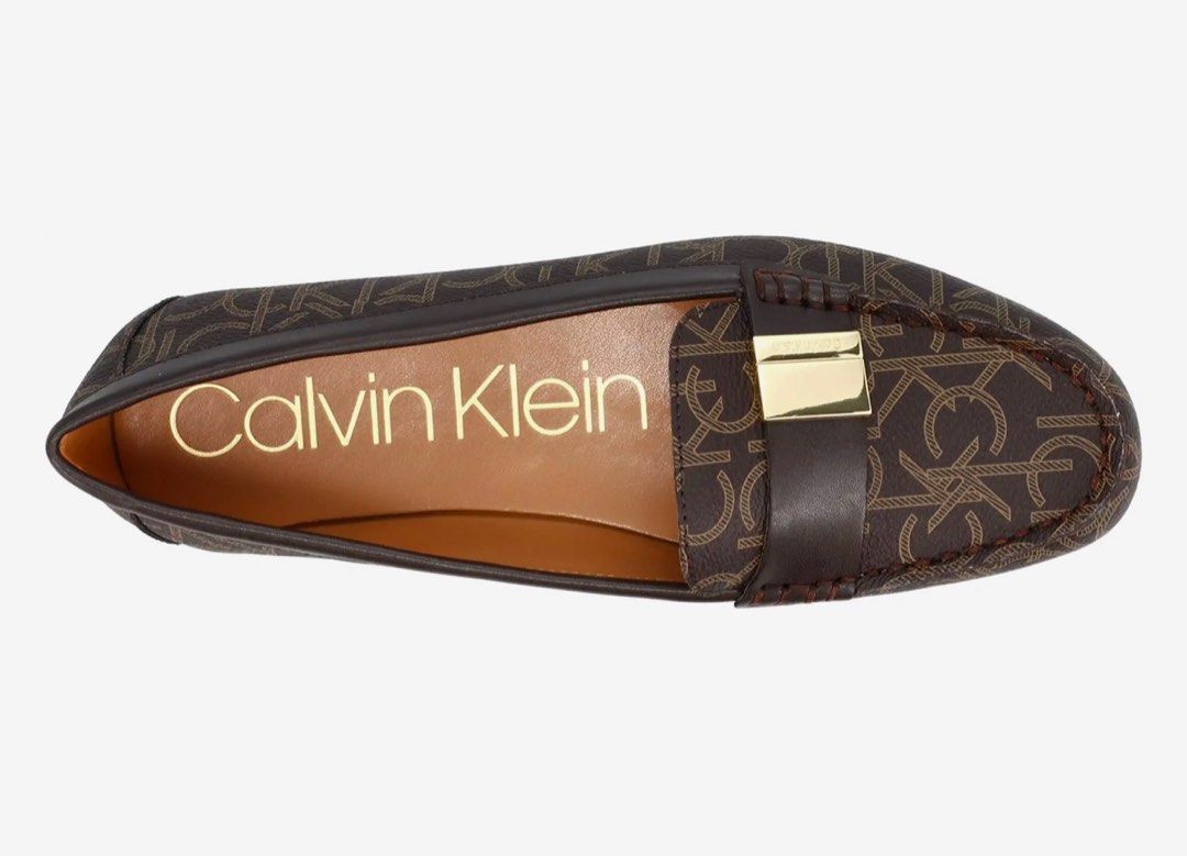 Calvin Klein Lisa CK Monogram Women's Loafers. Brown. Size: 6 US, Women's  Fashion, Footwear, Loafers on Carousell