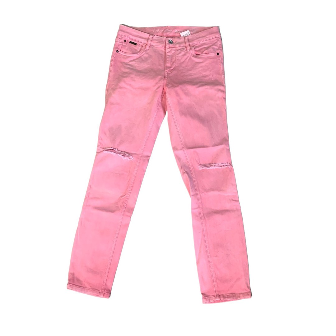 Calvin Klein ripped jeans, Women's Fashion, Bottoms, Jeans on Carousell