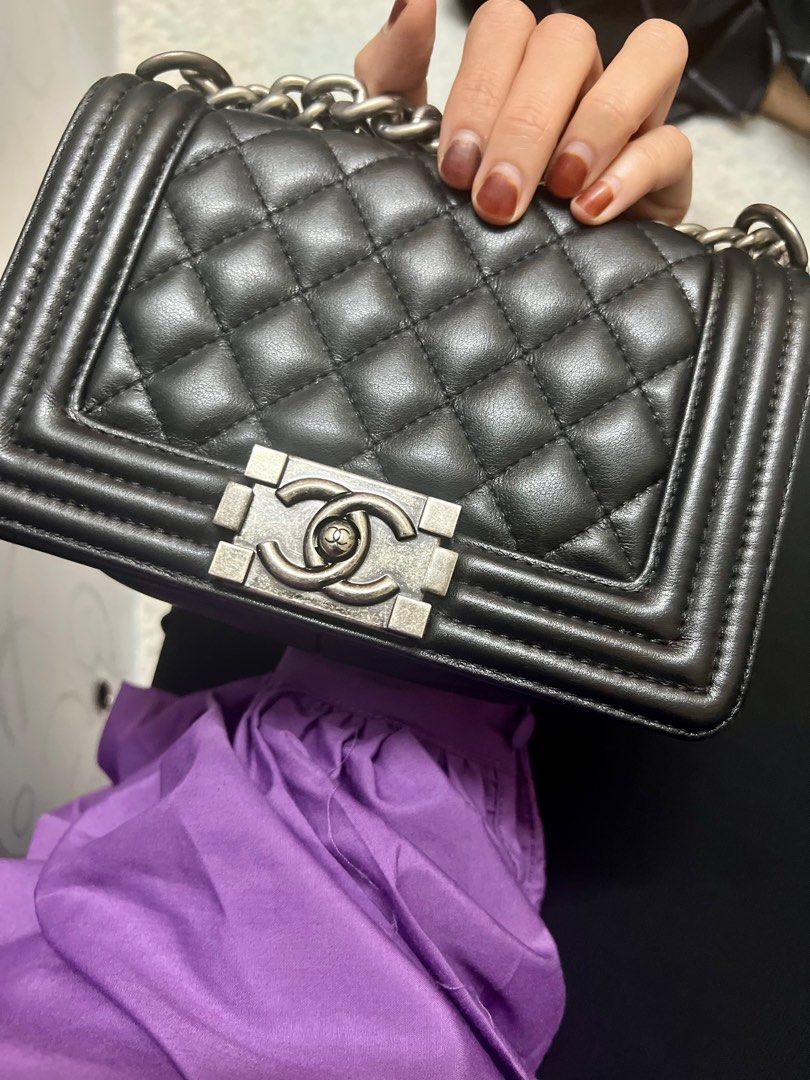 Chanel Silver Quilted Leather Jumbo Classic Single Flap Bag Chanel  TLC
