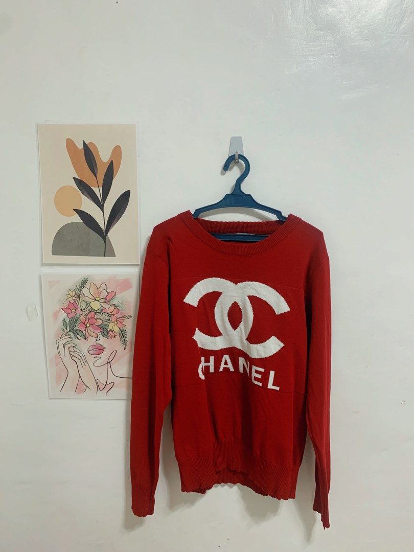Chanel Knit Top Women s Fashion Tops Longsleeves on Carousell