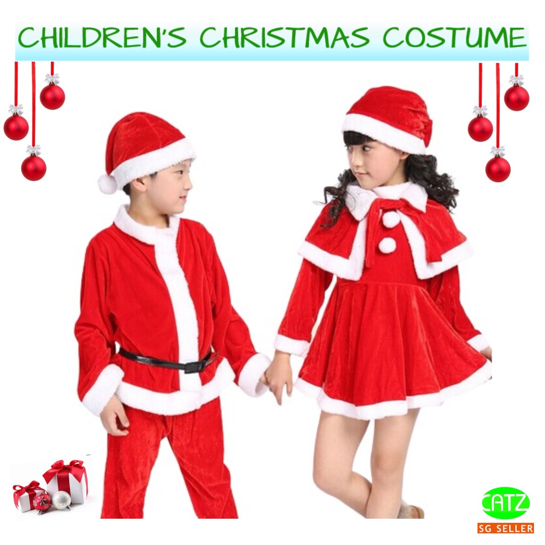 Christmas Costume Children's Santa Claus Costume Kid's Santarina