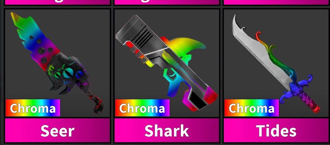 Chroma Tides Knife  Trade Roblox Murder Mystery 2 (MM2) Items