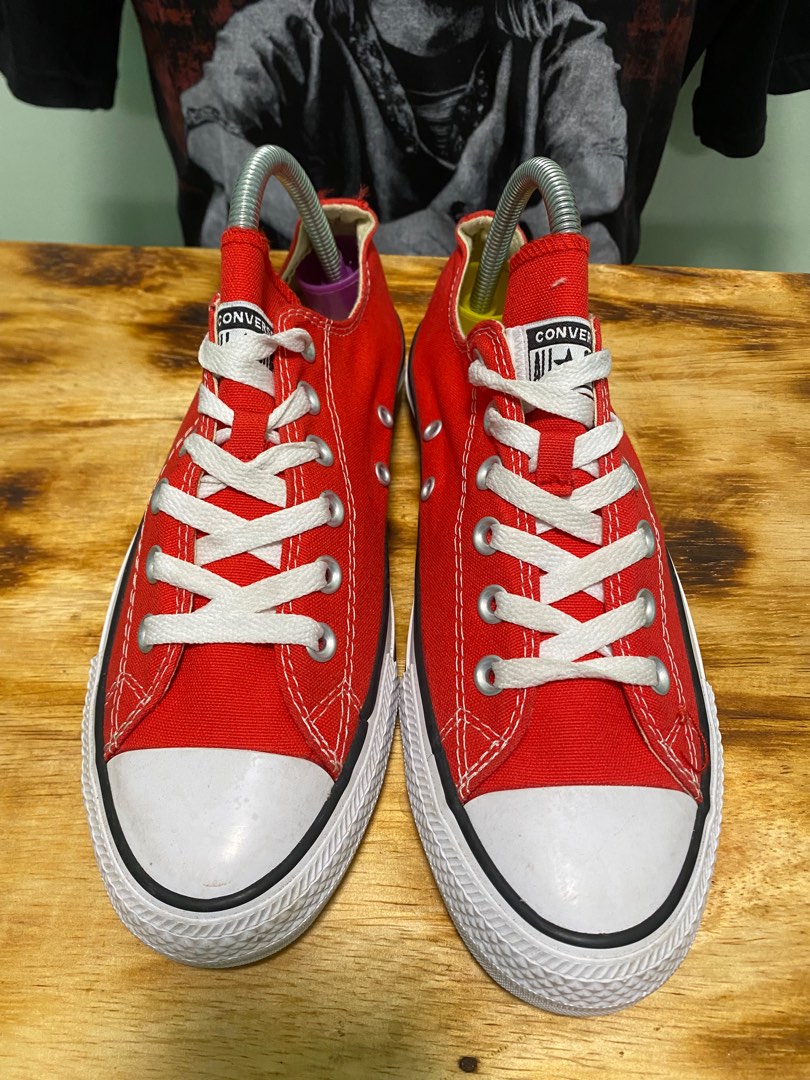Converse All Star Red Low Cut Men s Fashion Footwear Sneakers