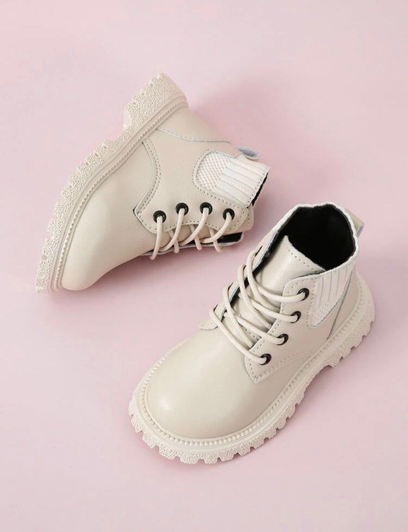 Girls cream boots on sale