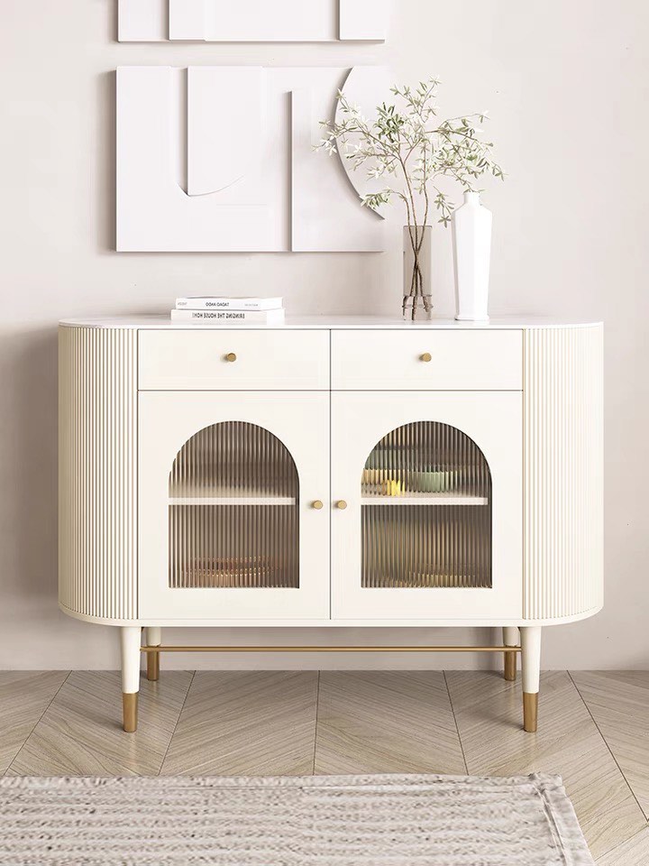 Cream and discount walnut sideboard