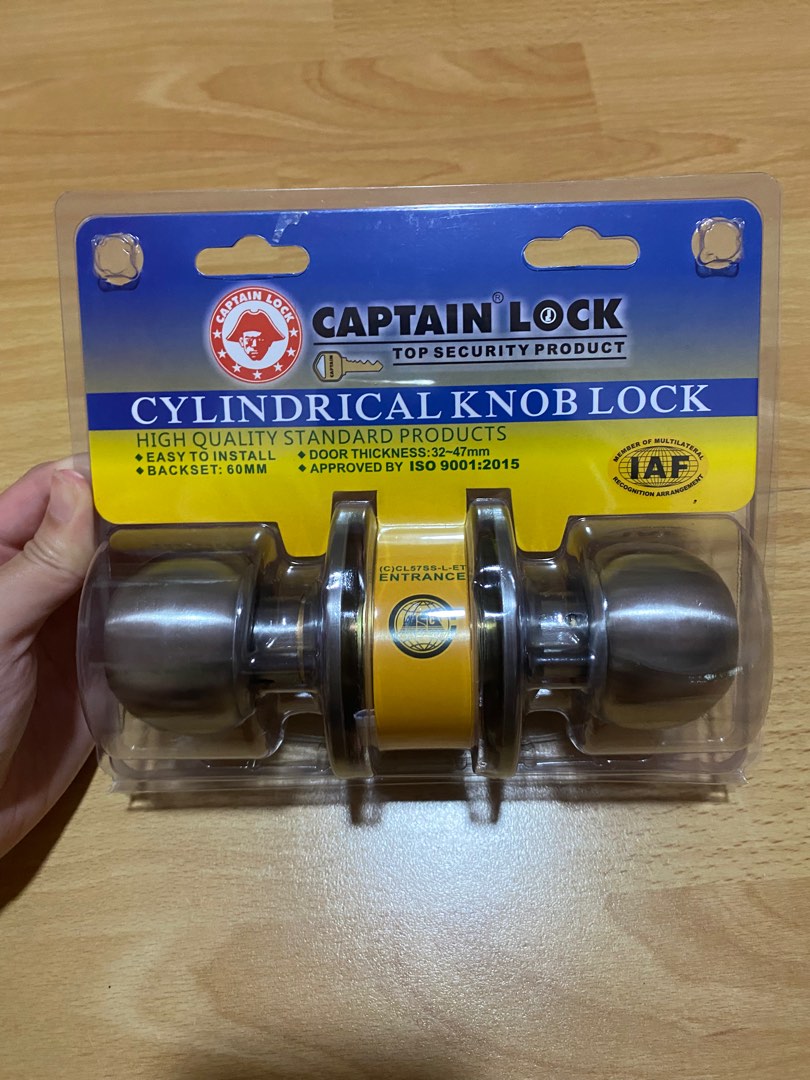 Cylindrical Door Knob Lock (high quality), Furniture & Home Living