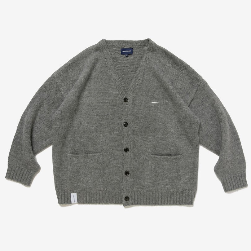 DCDT DESCENDANT 22aw NURSE KNIT CARDIGAN GREY 02, 男裝, 外套及戶外