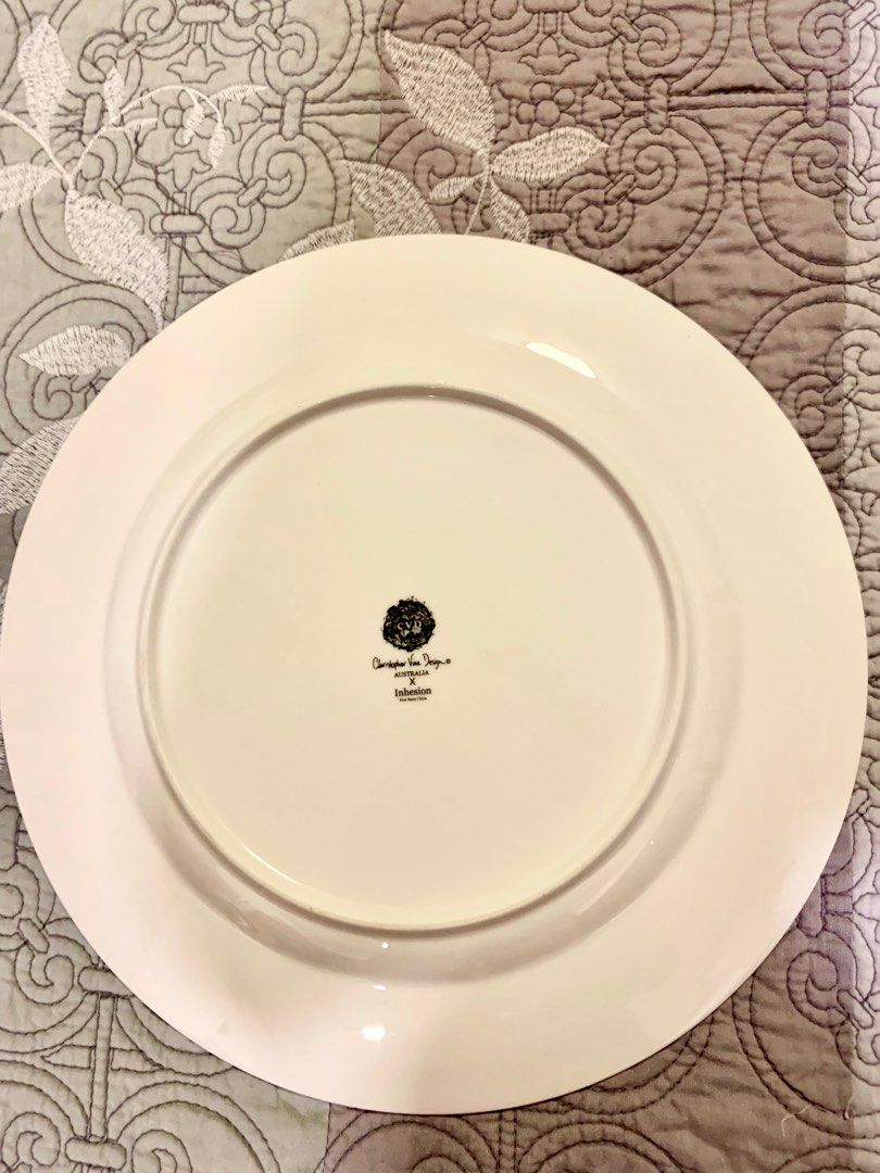 Designer Christopher Vine fine bone china Dinner Plates, Furniture