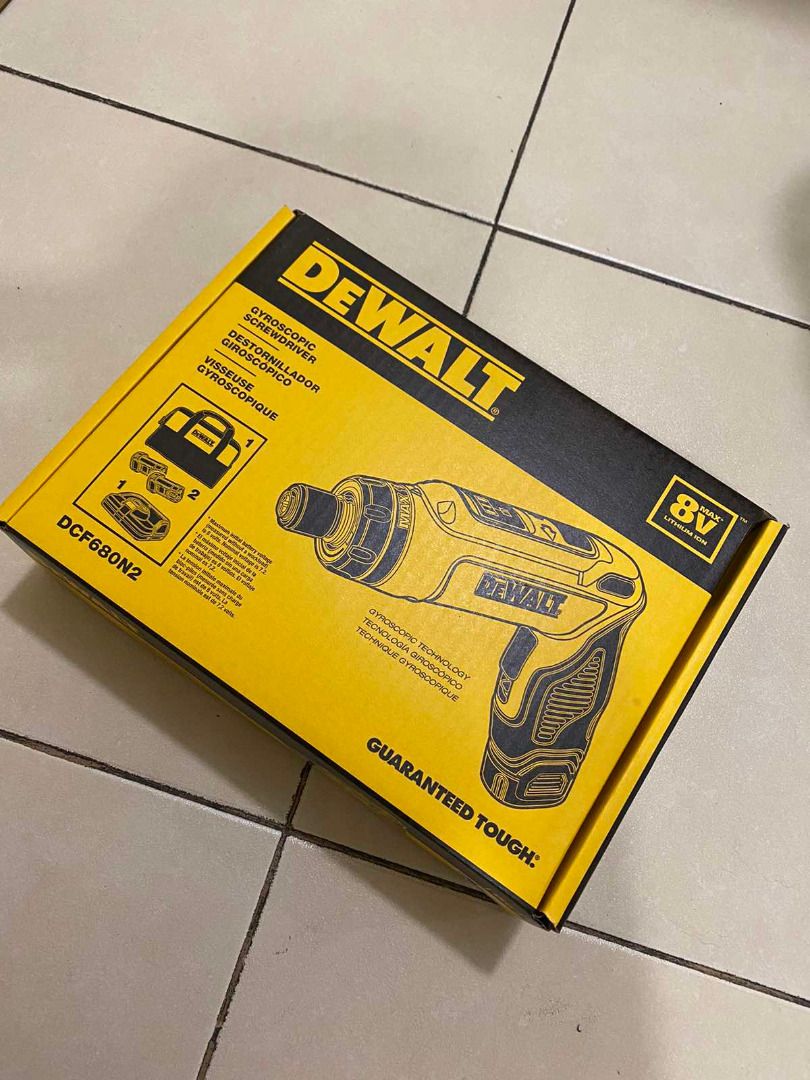 Dewalt dcf680n2 8v max gyroscopic screwdriver 2 battery kit on sale