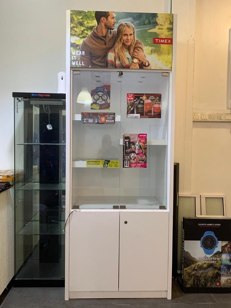 Timex watch discount display case