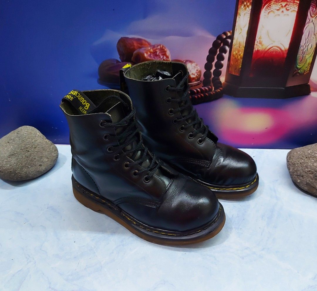00s 憎い TORNADO MART enamel middle boots