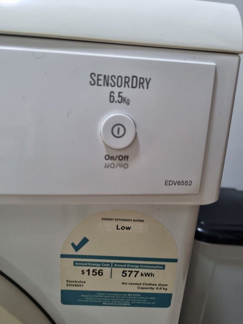 Dryer Electrolux 2nd hand, TV & Home Appliances, Washing Machines and