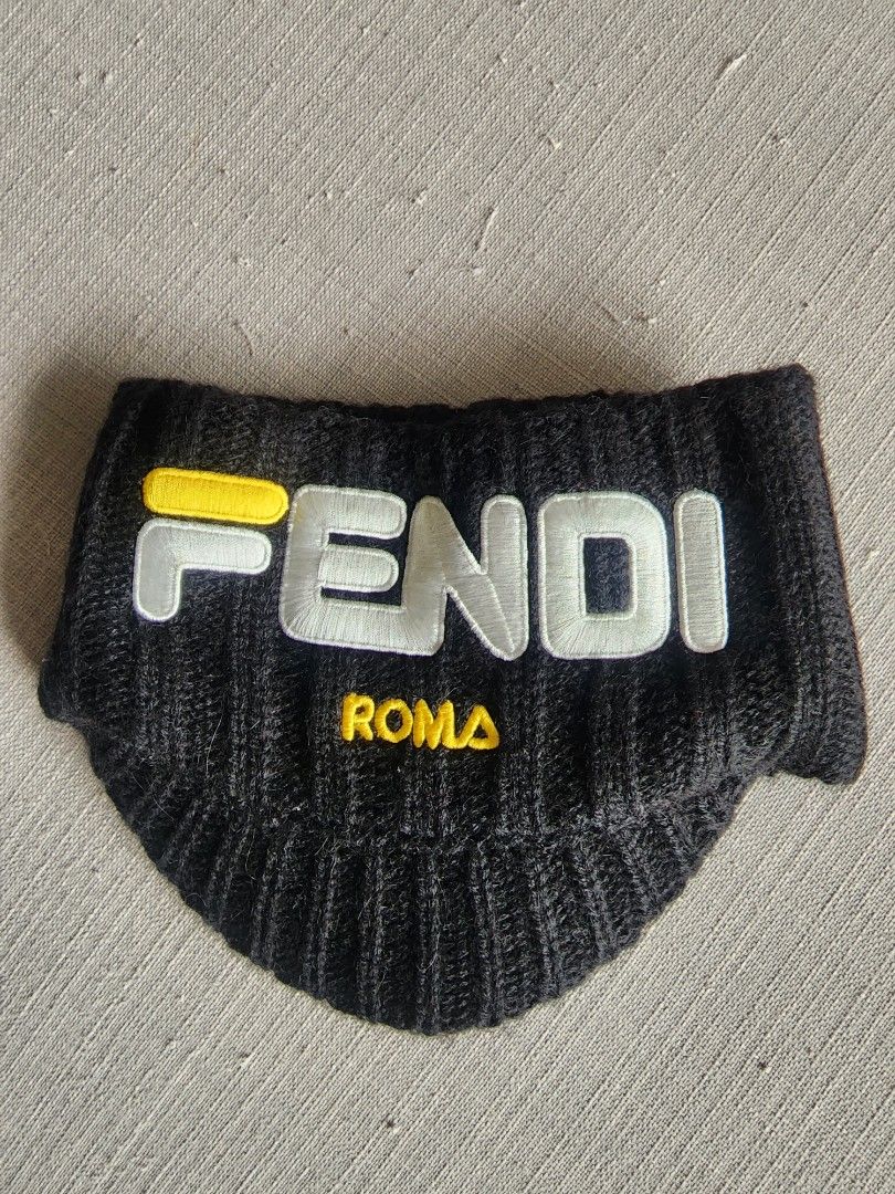 Fendi x FILA knit headband Black Carousell