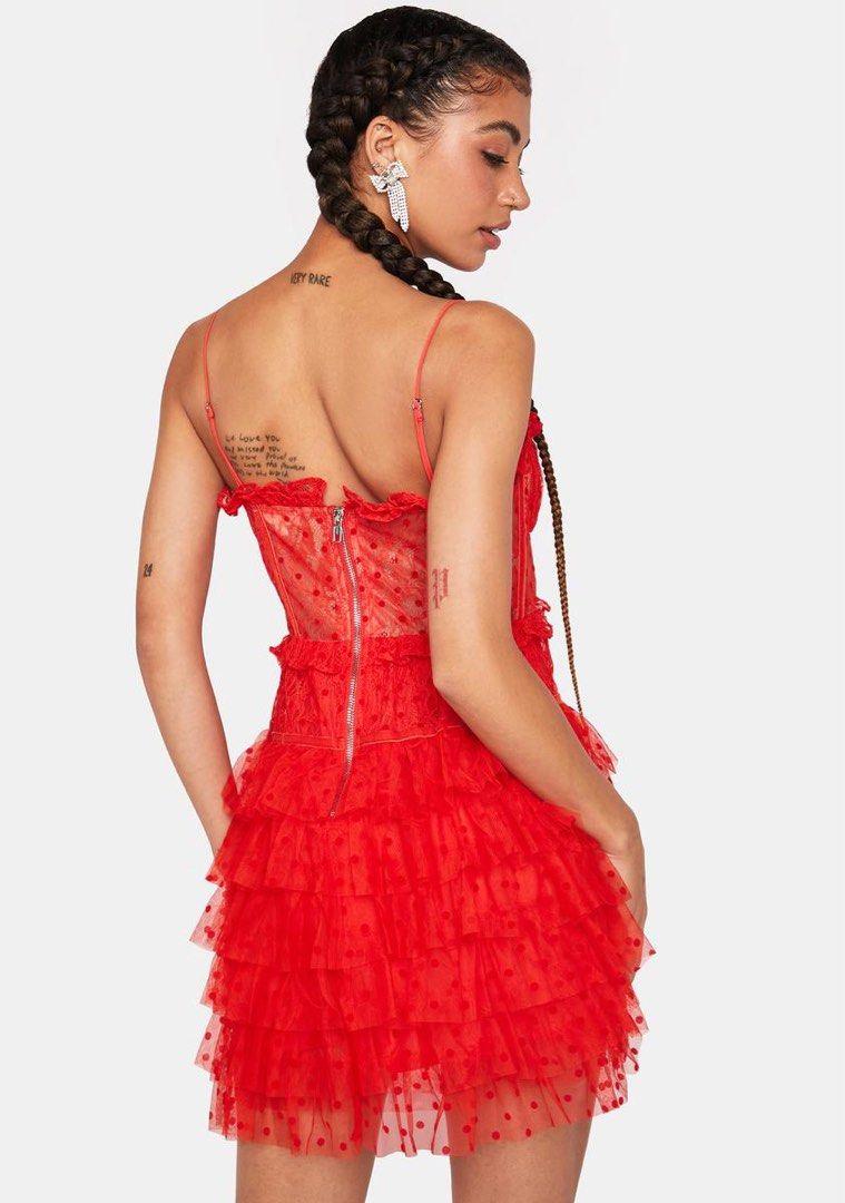 For Love Lemons Red Jules Mini Dress