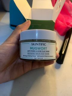 (Free ongkir) Skintific Mugwort anti pores & acne clay mask