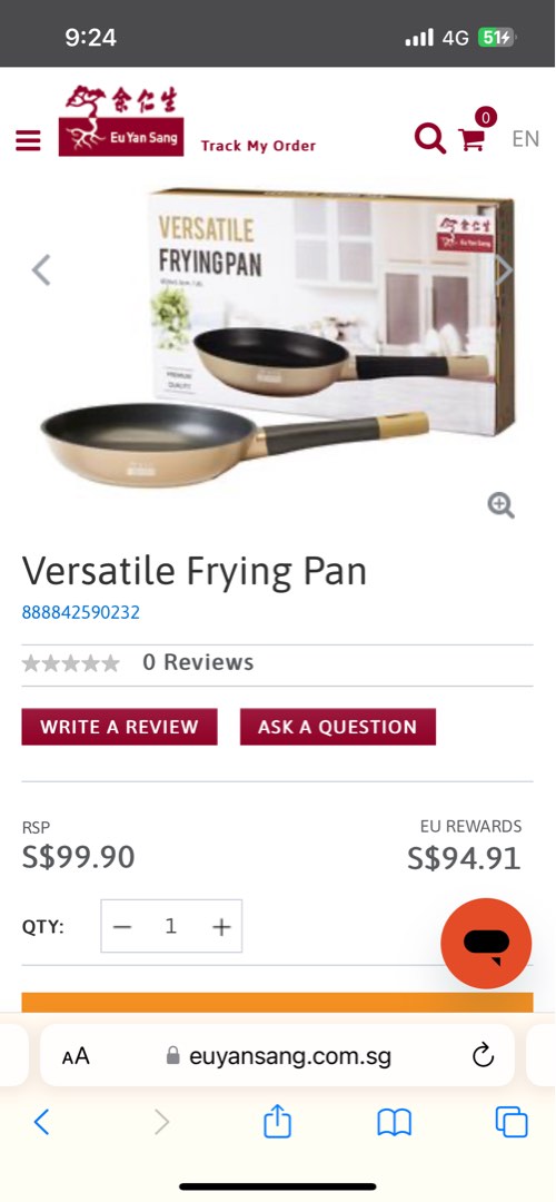 Frying pan brand new aluminium cast, TV & Home Appliances, Kitchen