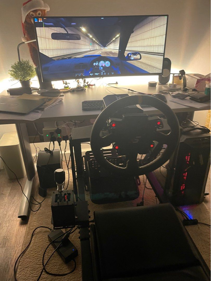 Full Sim Racing Setup (SIMAGIC + Fanatec Pedals + Project 86 Shifter ...