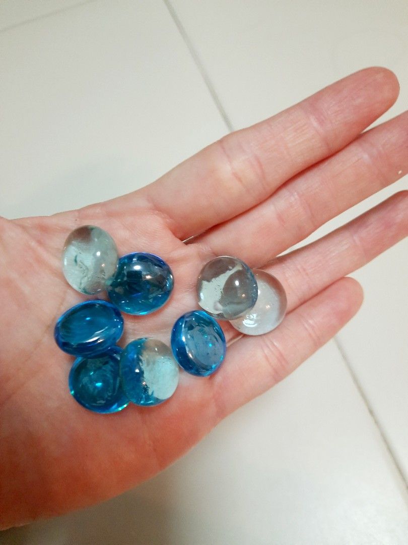Glass pebbles from IKEA, Furniture & Home Living, Gardening, Gardening