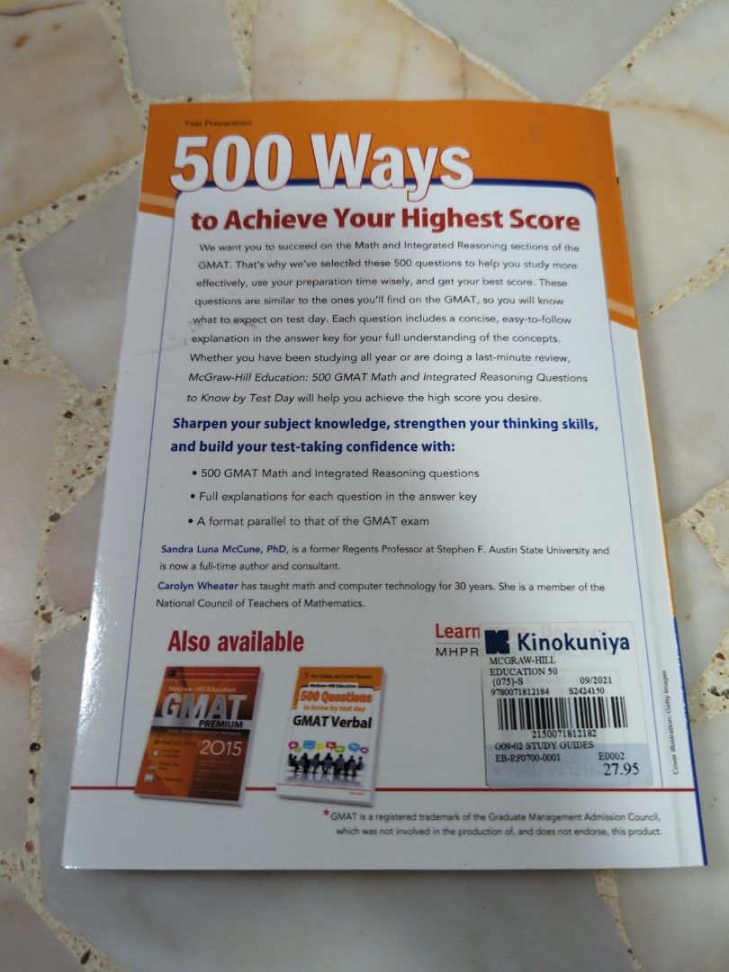 GMAT Math and Integrated Reasoning, Hobbies & Toys, Books & Magazines ...