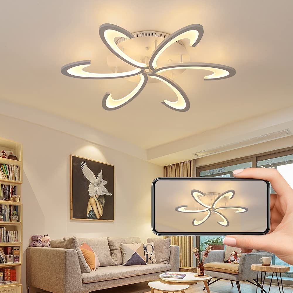 White on sale modern chandelier