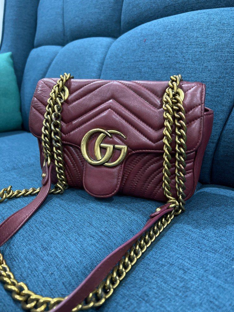 Gucci best sale bag maroon