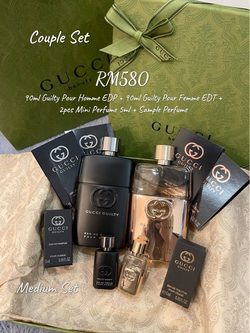 Gucci Man Gift Set For Man, Beauty & Personal Care, Fragrance & Deodorants  on Carousell