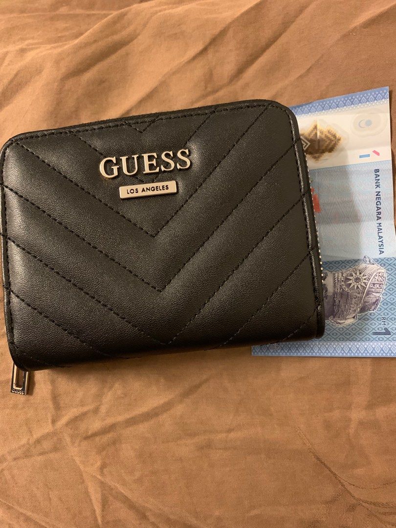Y2k mini purse by guess. Gray and black with gold... - Depop