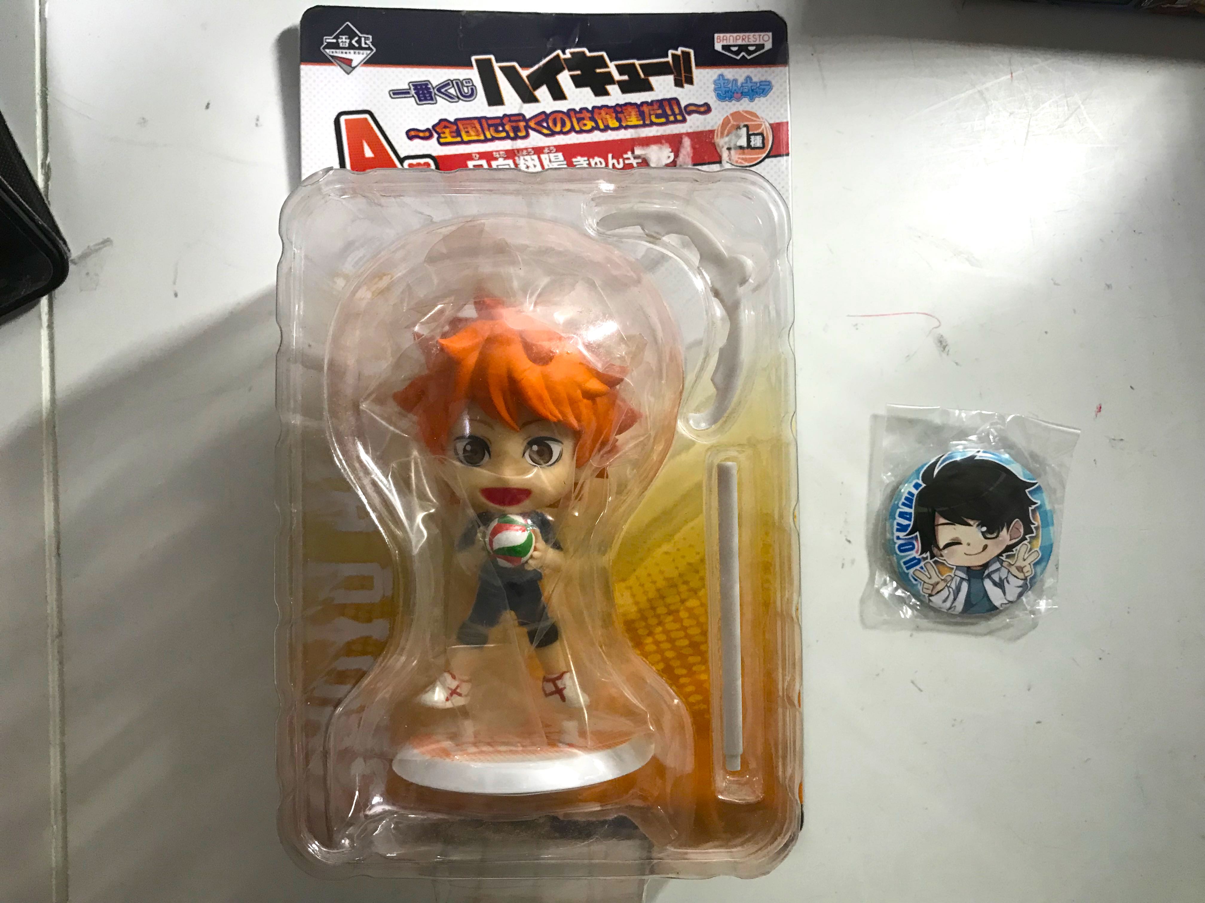 9 Pièces Badges Haikyu !! Hinata Shoyo Oikawa Tooru - Pins Métal 58mm Cosplay Anime