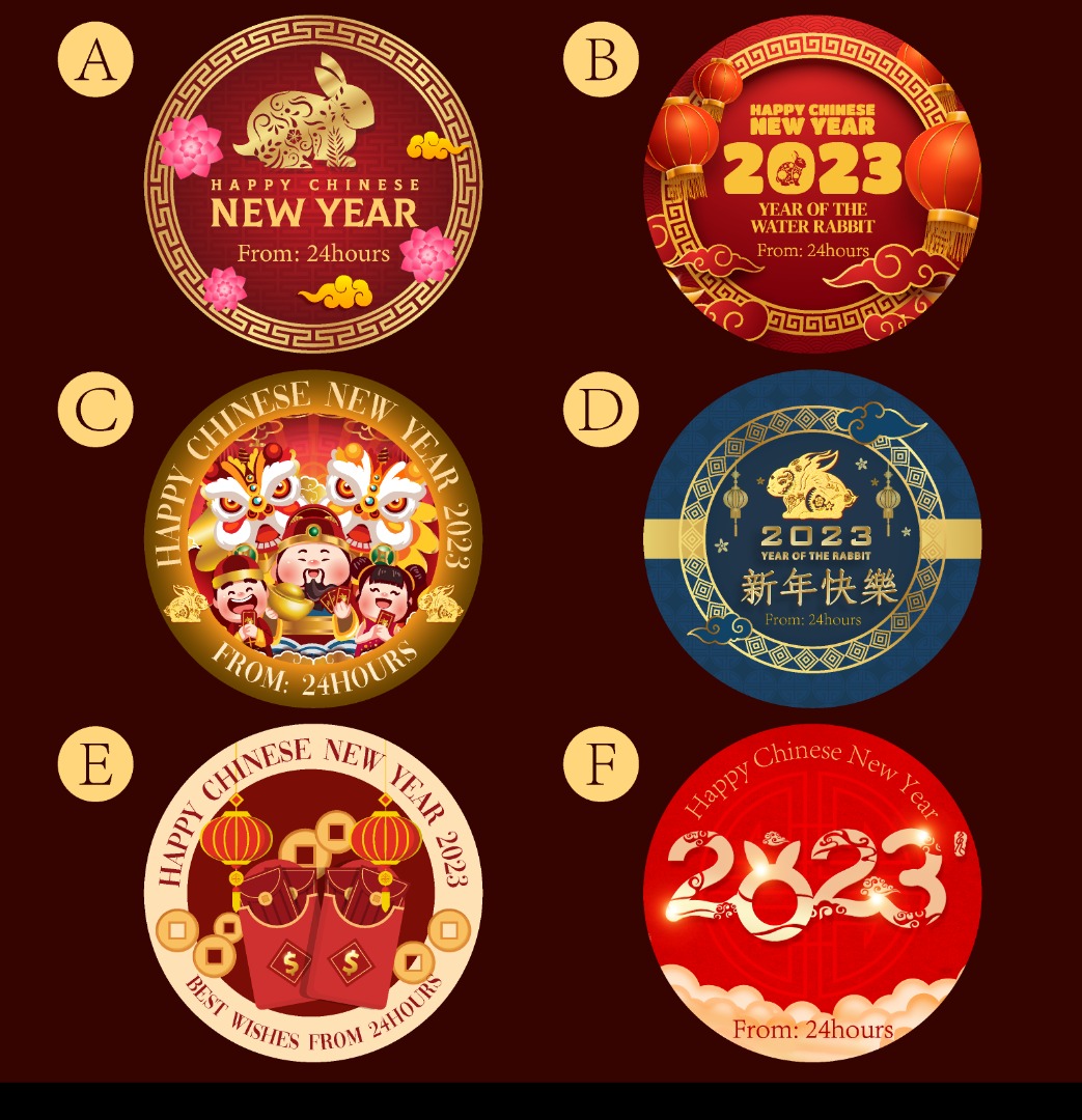 Happy Chinese Near Year 2023 Custom Sticker affordable printing express