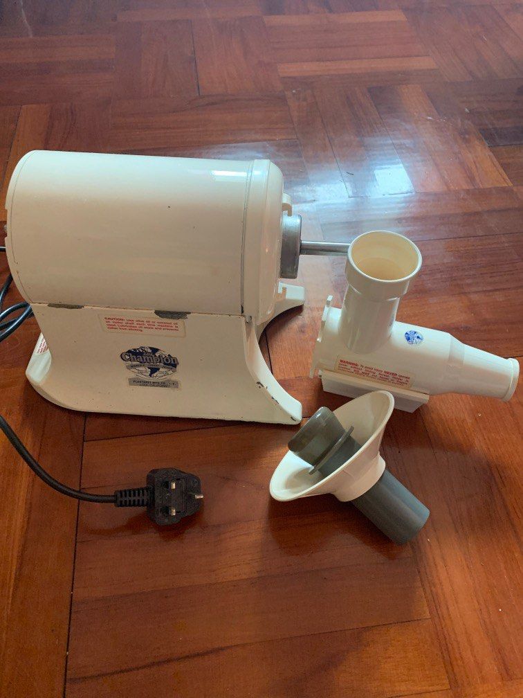 Heavy duty Champion Masticating Juicer, 家庭電器, 廚房電器, 榨汁機及攪拌機 Carousell