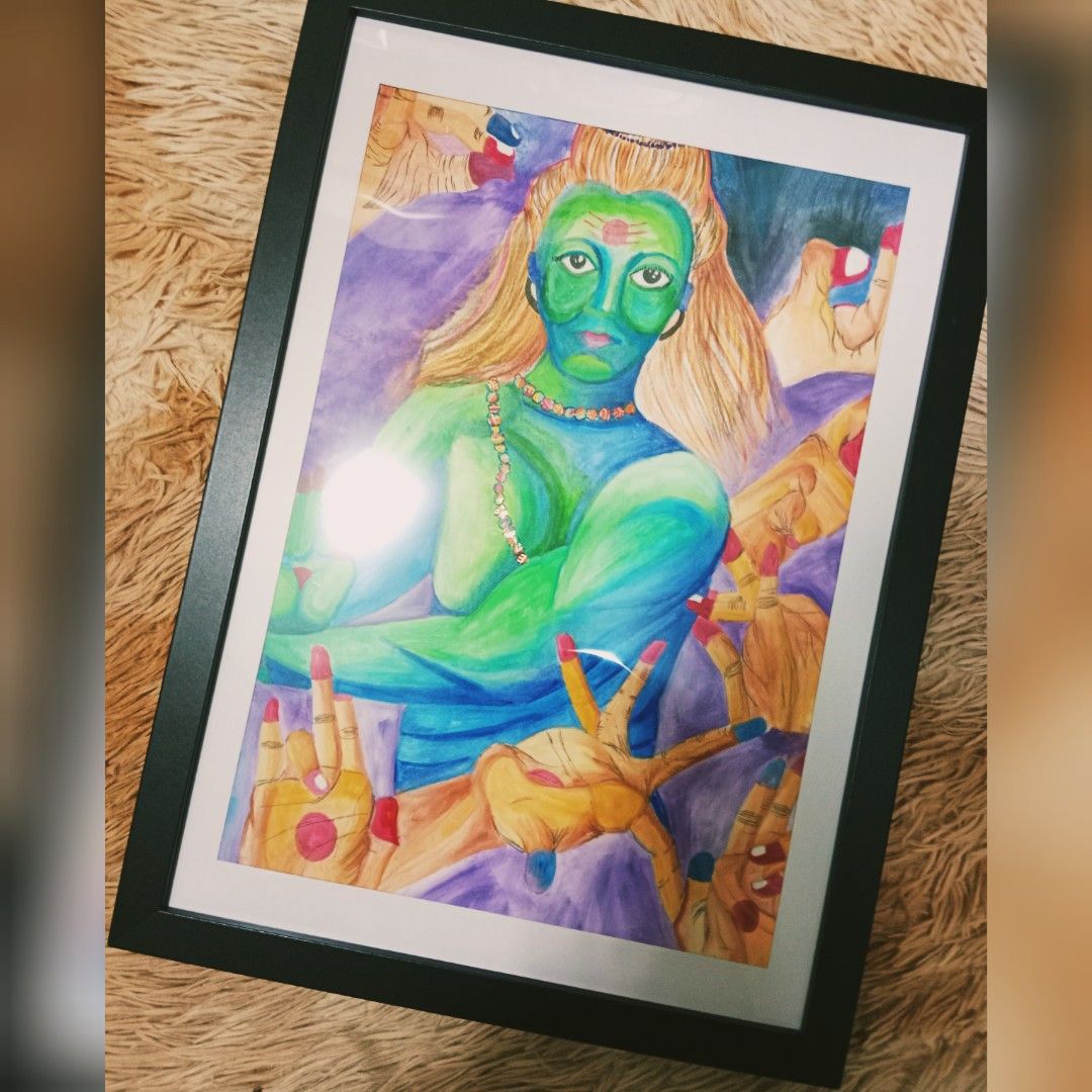 Hindu God picture frame, Furniture & Home Living, Home Decor, Frames